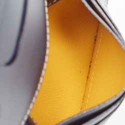 Pre Owned Goyard Navy Blue Goyardine Coated Canvas Saint Marc Card Holder