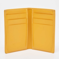 Goyard Yellow Goyardine Coated Canvas Saint Pierre Card Holder