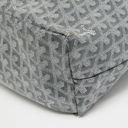 Pre Owned Goyard Grey Goyardine Coated Canvas and Leather Saint Louis PM Tote