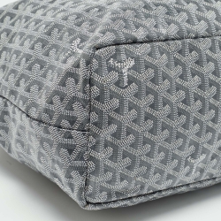 Pre Owned Goyard Grey Goyardine Coated Canvas and Leather Saint Louis PM Tote