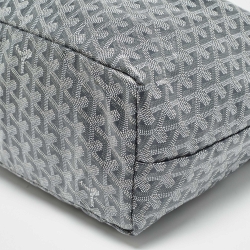 Pre Owned Goyard Grey Goyardine Coated Canvas and Leather Saint Louis PM Tote