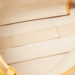 Pre Owned Goyard Yellow Goyardine Coated Canvas and Leather Bellechasse PM Tote