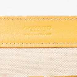 Pre Owned Goyard Yellow Goyardine Coated Canvas and Leather Bellechasse PM Tote