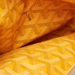Pre Owned Goyard Yellow Goyardine Coated Canvas and Leather Bellechasse PM Tote