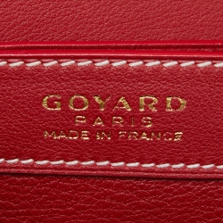 Goyard Red Goyardine Coated Canvas and Leather 223 PM Bag