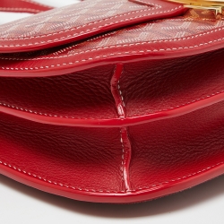 Goyard Red Goyardine Coated Canvas and Leather 223 PM Bag
