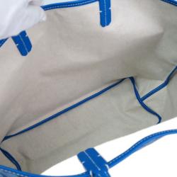 Pre Owned Goyard Coated Blue Canvas Saint Louis Tote PM