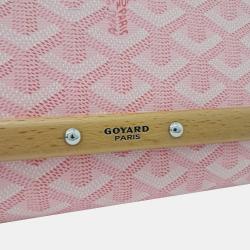 Pre Owned Goyard Pink Canvas PM Monte Carlo Clutch Bag