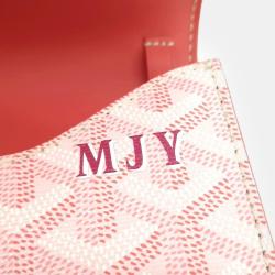 Pre Owned Goyard Pink Canvas PM Monte Carlo Clutch Bag