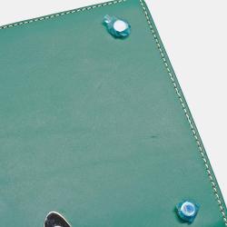 Pre Owned Goyard Green Goyardine Coated Canvas and Leather Saigon MM Top Handle Bag