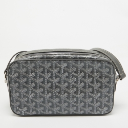 Goyard Grey Goyardine Coated Canvas Cap Vert Bag