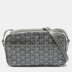 Goyard Grey Goyardine Coated Canvas Cap Vert Bag