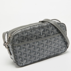 Goyard Grey Goyardine Coated Canvas Cap Vert Bag