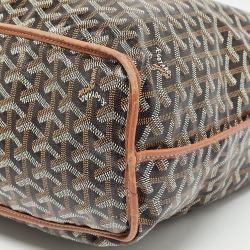 Goyard Brown Goyardine Coated Canvas and Leather Reversible Anjou PM Tote