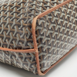 Goyard Brown Goyardine Coated Canvas and Leather Reversible Anjou PM Tote