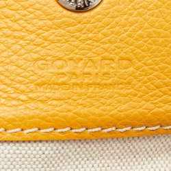 Pre Owned Goyard Mustard Goyardine Coated Canvas and Leather Saint Louis PM Tote