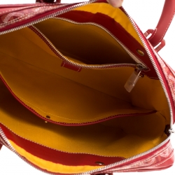 Goyard Red Coated Canvas and Leather Trim Diplomat Briefcase