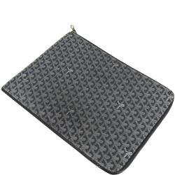 Goyard Gray Coated Canvas Document Case 
