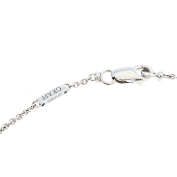 Graff Butterfly Pink Sapphire Diamond 18K White Gold Pendant Necklace
