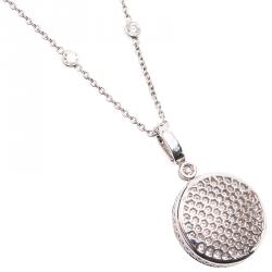 Graff Diamond on Diamond Pavè White Gold Pendant Necklace