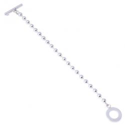 Pre Owned Gucci Boule Chain Silver Bracelet