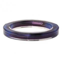 مملوكة مسبقًا سوارغوتشي معدن وزجاج بلكسي زرقاء رفيع 18.5سم