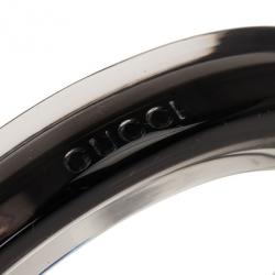 مملوكة مسبقًا سوارغوتشي معدن وزجاج بلكسي بني رفيع 18.5سم