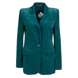 Gucci Emerald Green Tailored Velvet Blazer M