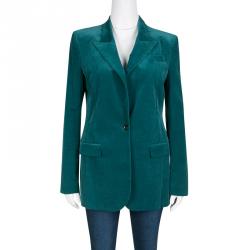 Gucci Emerald Green Tailored Velvet Blazer M