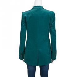 Gucci Emerald Green Tailored Velvet Blazer M