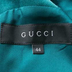 Gucci Emerald Green Tailored Velvet Blazer M