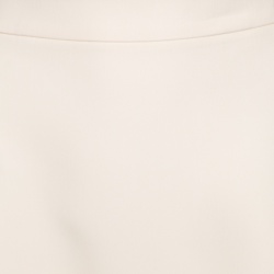 Gucci Cream Wool and Silk High Waist A-Line Skirt L