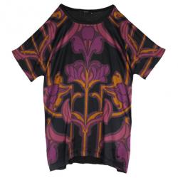 مملوكة مسبقًا Gucci Art Nouveau Flower Print Oversize Top