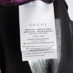 مملوكة مسبقًا Gucci Art Nouveau Flower Print Oversize Top