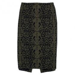 Pre Owned Gucci Jacquard Pencil Skirt L
