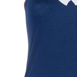 مملوكة مسبقًا Gucci Navy Contrast Trim Sleeveless Top XS