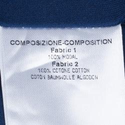 مملوكة مسبقًا Gucci Navy Contrast Trim Sleeveless Top XS