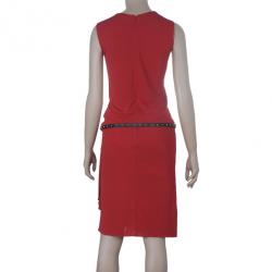 مملوكة مسبقًا Gucci Drop-waist Belted Dress S