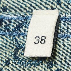 Pre Owned Gucci Black GG Jacquard Denim Jacket S