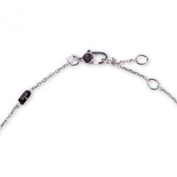 Pre Owned Gucci 18 K White Gold and Diamonds Icon Pendant Necklace