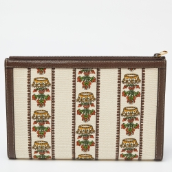 Pre Owned Gucci Multicolor Canvas and Leather "Music Is Mine" Zip Pouch