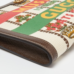 Pre Owned Gucci Multicolor Canvas and Leather "Music Is Mine" Zip Pouch