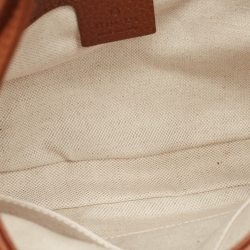 Gucci Brown/Blue GG Denim and Leather Jackie 1961 Shoulder Bag