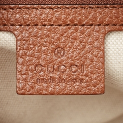 Gucci Brown/Blue GG Denim and Leather Jackie 1961 Shoulder Bag
