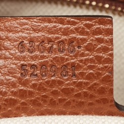 Gucci Brown/Blue GG Denim and Leather Jackie 1961 Shoulder Bag