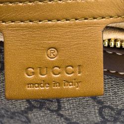 Pre Owned Gucci Beige/Brown GG Supreme Canvas Limited Edition Tiger Boston Bag