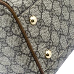 Pre Owned Gucci Beige/Brown GG Supreme Canvas Limited Edition Tiger Boston Bag