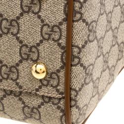 مملوكة مسبقًا Gucci Beige/Brown GG Supreme Canvas Limited Edition Floral Boston Bag