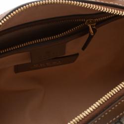 Pre Owned Gucci Beige/Brown GG Supreme Canvas Limited Edition Bird Boston Bag