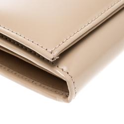 Pre Owned محفظة غوتشي زخرفة جوهرة كريستالات جلد بيج